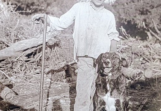 A boy and his dog