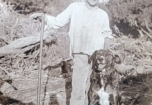 Boy and Dog in Mallorca
