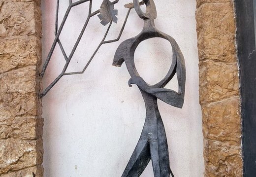 wall art in inca center,mallorca