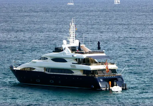 Motor Yacht BUNKER off Cala Major