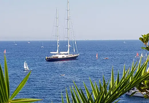 Two-Masted Yacht off Cala Major