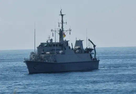 Naval Vessel off Cala Major